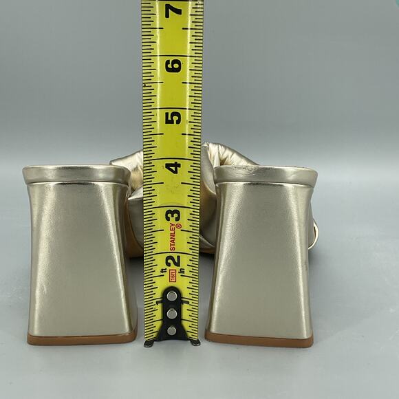 NEW Open Edit Women’s Kaia Knot Sandals Gold Size 7.5M - Picture 4 of 10